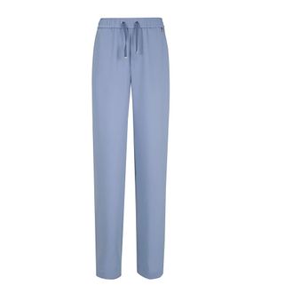 Herno Straight Trousers, female, Blue, Size: M Straight Trousers