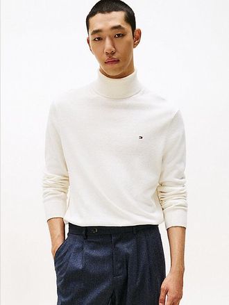 Tommy Hilfiger Roll Neck Jumper With Cashmere