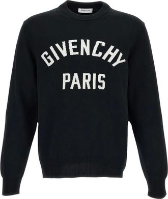 Givenchy Hoodies & sweatvesten, Heren, Zwart, XL, Katoen, Couture Seam Crewneck Sweater