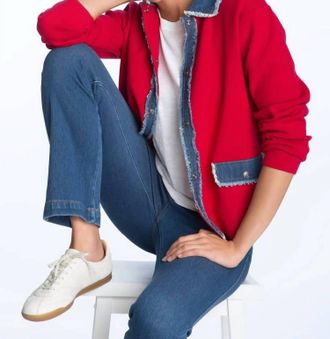 Elliott Lauren Stitch Perfect Cardigan In Red