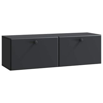 vidaXL Mueble De Tv De Pared 98 X 31 X 30 Cm Negro Vidaxl