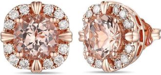 Le Vian Ladies Peach Morganite Earrings set in 14K Strawberry Gold
