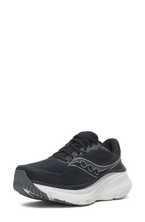 Saucony Guide 19 Running Shoe in Black/Silver at Nordstrom, Size 11.5