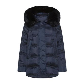 Peuterey Takan MQN 04 Fur - Dames - Jassen - Blauw - Maat: L Poliester