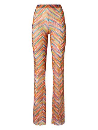 Missoni Broek met zigzag-patroon - Oranje