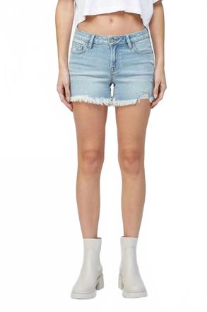 Hidden Jeans Womens Kenzie Low Rise Short In Blue