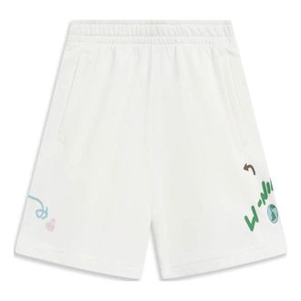 Li-Ning (WMNS) Li-Ning Graphic Shorts White AKST664-1