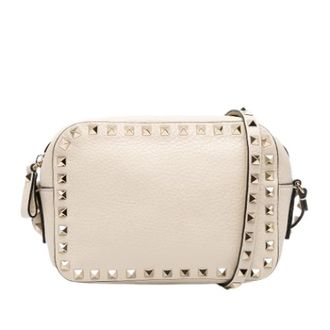 Valentino Pre-owned Cross Body Bags, female, White, Size: ONE SIZE Pre-owned Leather Cross Body Bag