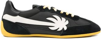 Palm Angels Pa 5 palm-tree leather sneakers - Black