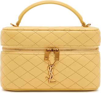 Saint Laurent Gaby Mini Quilted Leather top Handle bag - Yellow - One Size