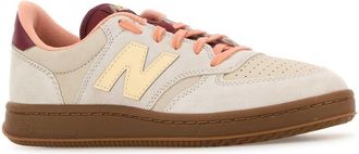 New Balance Mens Multicolor Leather And Suede T500 Sneakers Timberwolf