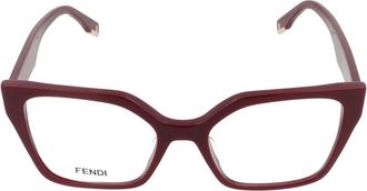 Fendi Way Eyeglasses - unisex - Brillen - Zwart - 54 MM - Accessoires