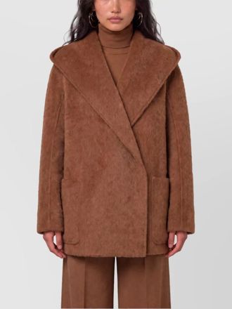 Max Mara camel hair mohair short coat