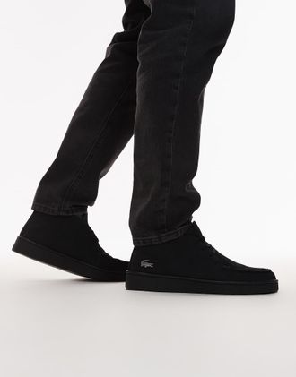 Lacoste Baseshot - Scarponcini chukka neri-Nero