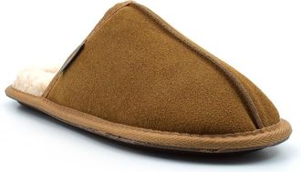 Generic Mens Real Suede Slippers Mens Thermal Slippers Size 6 Boys Slipper Size 9 Mule Slip On Slipper Mule Mules Slip On Thermal Memory Foam Faux Fur Real Su