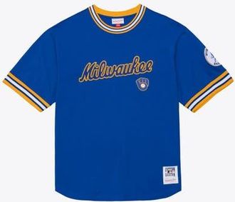 Mitchell & Ness Mens Mitchell & Ness Royal Milwaukee Brewers Wild Pitch Ringer T-Shirt at Nordstrom, Size X-Large