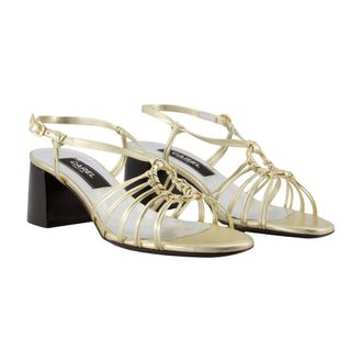 Carel Womens Heels Gold Calfskin