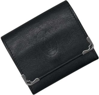 Cartier Pre-owned Coin Purse - Dames - Vintage Accessoires - Zwart - ONE Size - Leer - Vintage