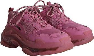 Balenciaga Womens Polyester Triple S Sneaker (Authentic Pre-Loved)