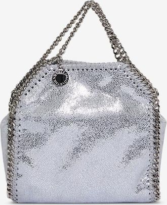 Stella McCartney Shopper-Tasche aus Metallic-Kunstwildleder Falabella