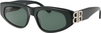 Balenciaga Stijlvolle zonnebril met model Bb 0095S - Dames - Zonnebrillen - Groen - 53 MM - Accessoires