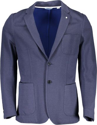 GANT Classic Cotton Jacket with Button Closure and Multiple Pockets