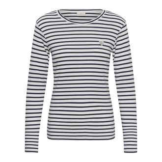 Kaffe Maglia a Maniche Lunghe - - Tops - Donna - Blu - XS