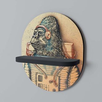 OEM Estante Ovalado Gorilla Groove Negro