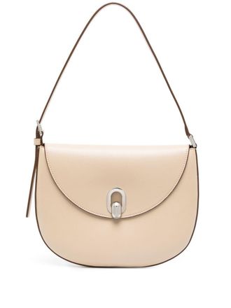 Savette Tondo leather shoulder bag - Neutrals