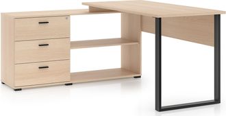 Selsey Selsey Odelis - Escritorio Esquinero - 167 Cm - Efecto Roble