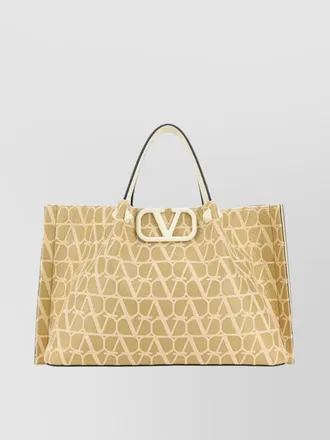Valentino Garavani vlogo signature medium leather tote bag