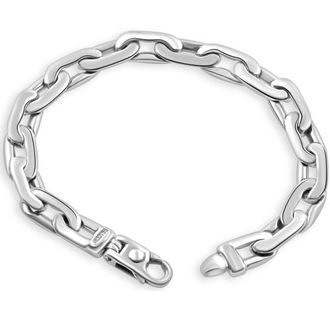 Pompeii3 Mens 14k Gold (43gram) or Platinum (73gram) 8mm Link Bracelet 8.5