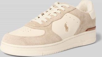 Polo Ralph Lauren Sneaker mit Schnürverschluss in Beige, Größe 43