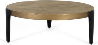 Giner&Colomer Mesa de centro contemporánea de diseño en aluminio y hierro