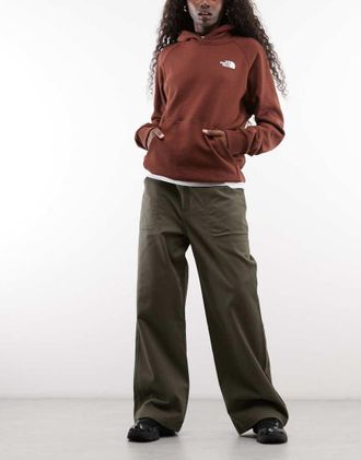 The North Face pantaloni wide leg Pinecrest in verde tortora
