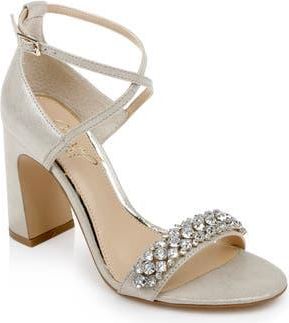 Badgley Mischka Penny Ankle Strap Sandal in Gld Micro at Nordstrom Rack, Size 6.5