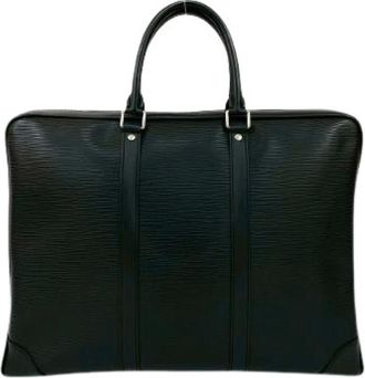 Louis Vuitton Pre-owned Handbags, male, Black, Size: ONE SIZE Pre-owned Porte-Documents Voyage Epi Briefcase