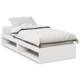 Berkfield Home Day Bed without Mattress White 75x190 cm Solid Wood Pine