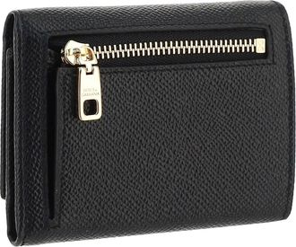 Dolce & Gabbana Womens Leather Wallet Nero Calf Bos Taurus