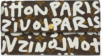 Louis Vuitton Portafoglio Monogram-Graffiti 2001 - Marrone