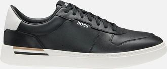 HUGO BOSS Mens BOSS Black Clint_Tenn_ItvpN Trainers 001 Black - Size: 11