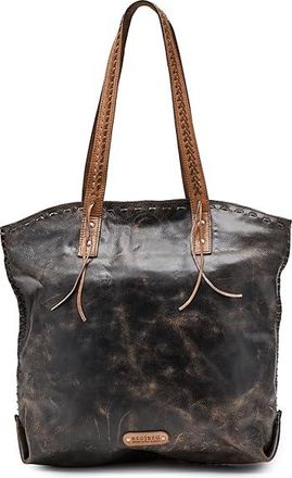 Bed St&uuml; Barra Ii Cross Body Womens Handbags Black Lux Tan Rustic, Cotton/Leather