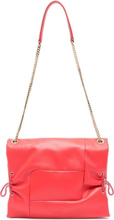 Lancel medium Billie leather bag - women - Leather/Cotton - OS - Red
