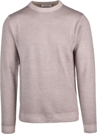Wool & Co Truien & Vesten, Heren, Beige, XL, Wol, Trui met ronde hals
