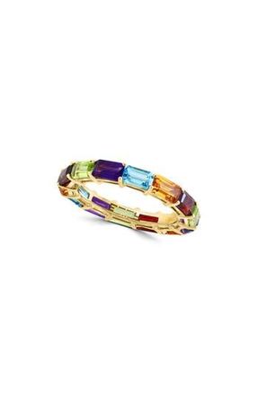 Effy 14K Yellow Gold Semiprecious Stone Eternity Ring at Nordstrom Rack, Size 7