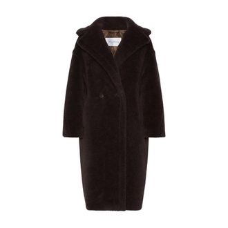 Max Mara Double-Breasted Coats - unisex - Mantel - Bruin - M - Jassen