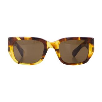Bottega Veneta Unisex Bv1400s-002 Sunglasses Brown Acetate