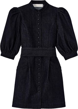 D'Estr&euml;e Paris Amoako cotton-blend dress - women - Cotton/Elastane - L - Blue