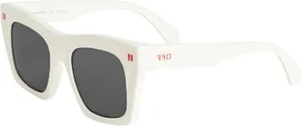 Off-white Ladies Black Square Sunglasses OERI13YSELMA 0107