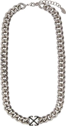 Off-white Halsketting met Arrow-detail - Zilver